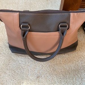 Jaclyn Smith pink & gray purse